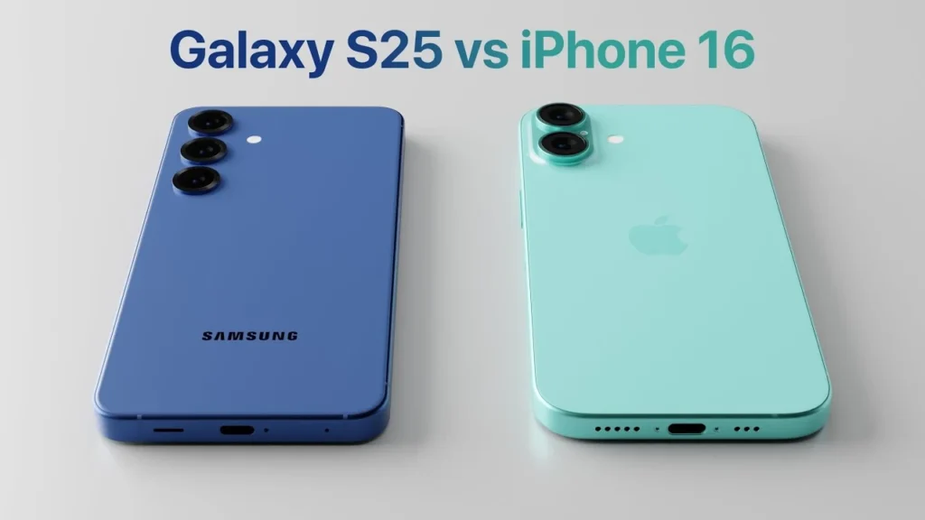 iPhone 16 and Samsung Galaxy S25